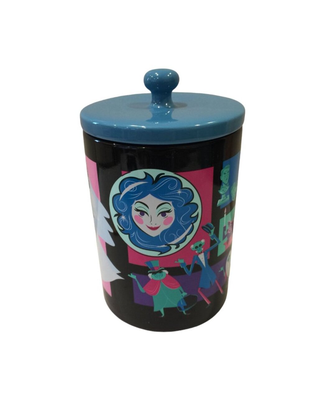 Disney Parks The Haunted Mansion Ceramic Lidded Canister 7" Madame Leota